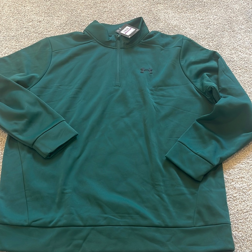 Under Armour 1/4 zip green XXL